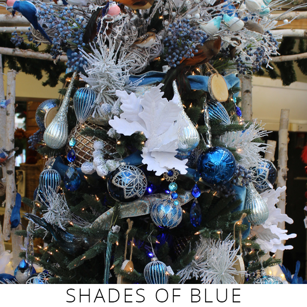 Theme Trees shades of blue
